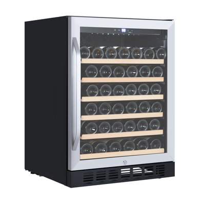 Single Zone 23.43'' Freestanding 46 Bottle Wine Refrigerator — Yesurprise, model PHO_134VM3SU-SXL