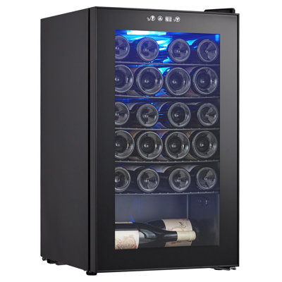 24 Bottle Wine Fridge, Freestanding Compressor Wine Cooler Refrigerator, Wine Cooler — FIN-0018458 | Fridge.com