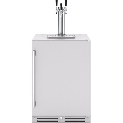 Presrv 5.6 cu. ft. Convertible Outdoor Beer Kegerator in Stainless Steel with Triple Tap and 107-Can Beverage Storage | Fridge.com