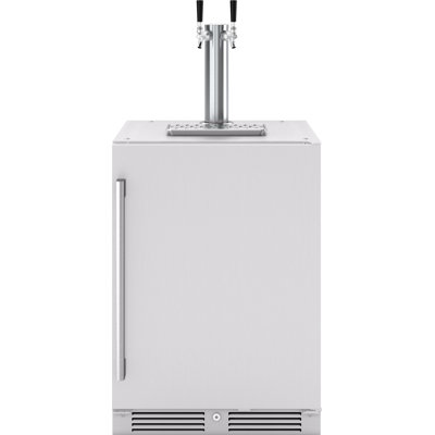Presrv 5.6 cu. ft. Convertible Outdoor Beer Kegerator in Stainless Steel with Double Tap and 107-Can Beverage Storage | Fridge.com