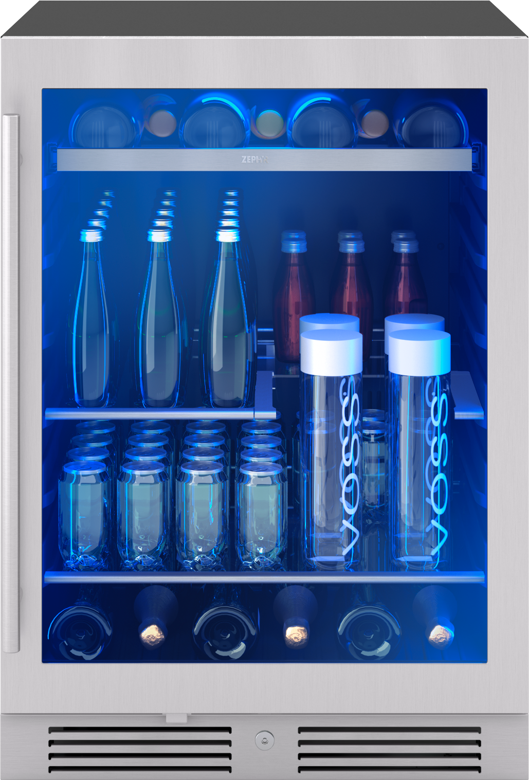 Zephyr Presrv 24" 7-Bottle and 108-Can Single Zone Beverage Cooler | Fridge.com