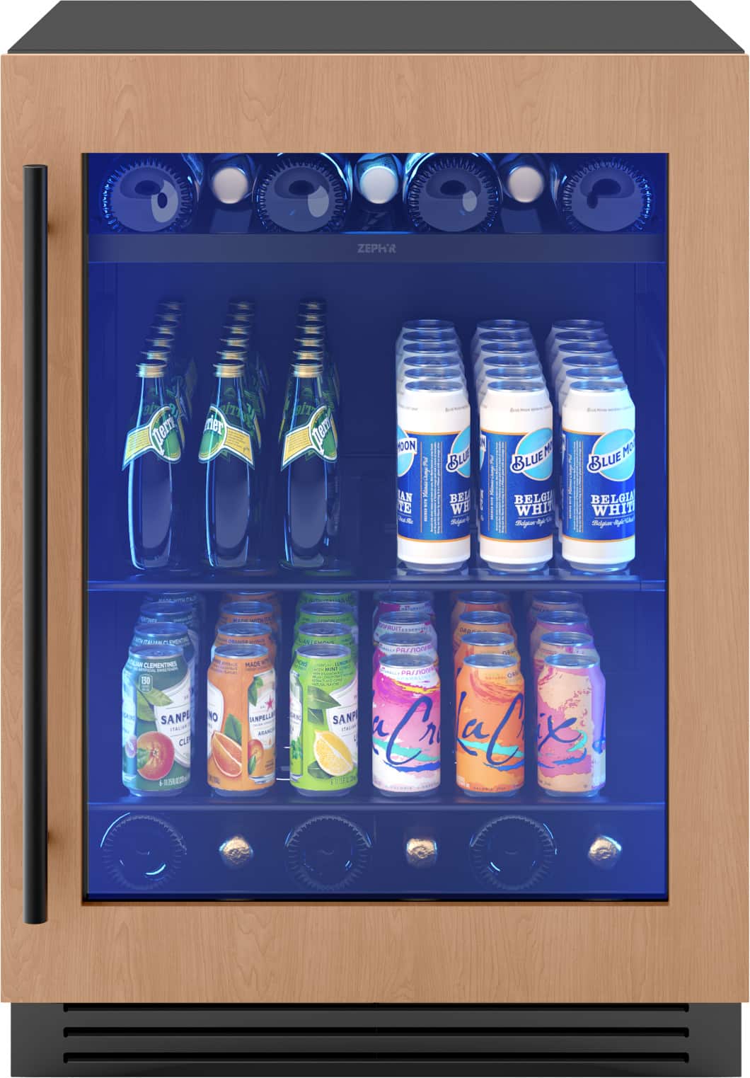 Zephyr Presrv 24 in. 7-Bottle and 108-Can Single Zone Panel-Ready Beverage Cooler