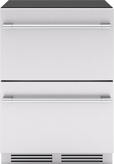 Zephyr Presrv 24" Stainless Steel Built-In Dual Zone Refrigerator Drawers - View 1 | Fridge.com