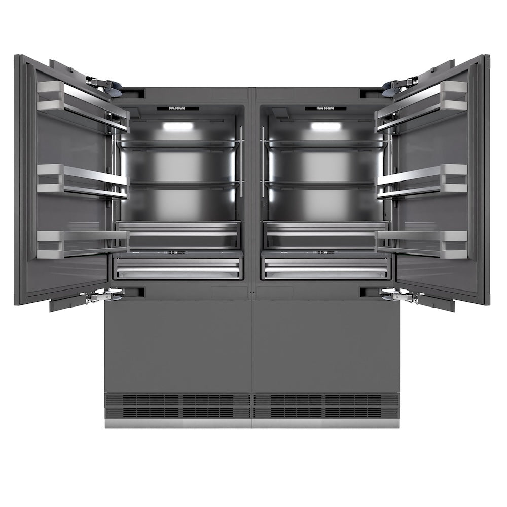 ZLINE 72 Inch 72" Built In Counter Depth French Door Refrigerator GRBIT72 | Fridge.com