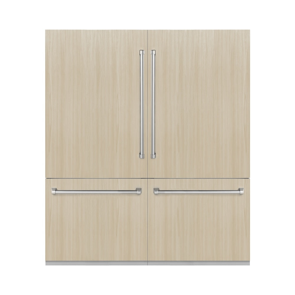 ZLINE 72 Inch Built In Counter Depth French Door Refrigerator GRBIT72 - View 4 | Fridge.com