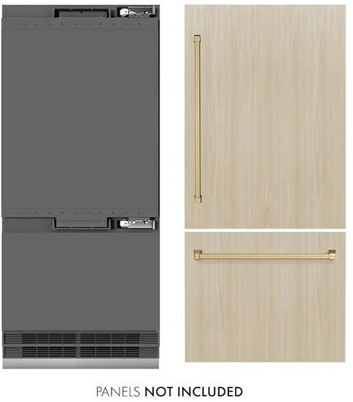 ZLINE 36 Inch autograph 36" Built In Counter Depth Bottom Freezer Refrigerator GRBITZ36CB — FIN-0019613 | Fridge.com