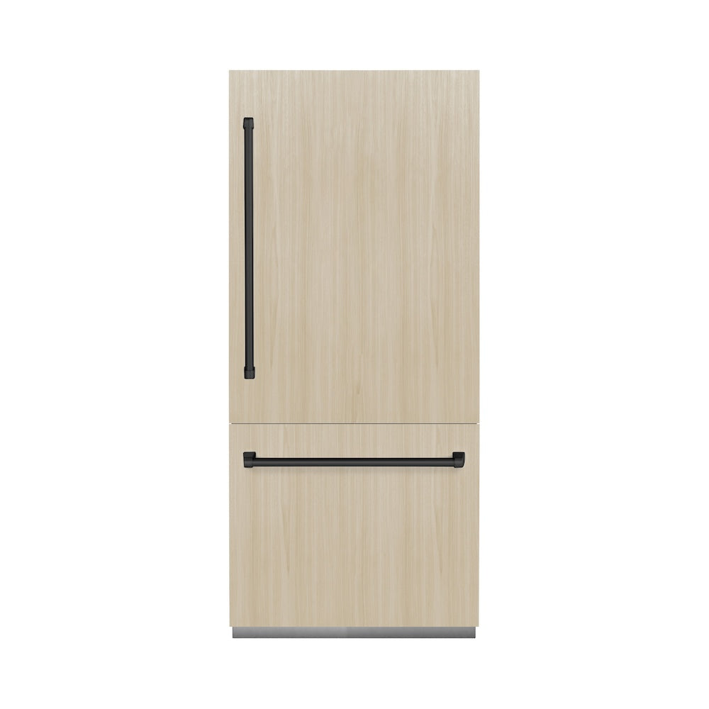 ZLINE 36 Inch Autograph 36" Built In Counter Depth Bottom Freezer Refrigerator GRBITZ36MB - View 5 | Fridge.com