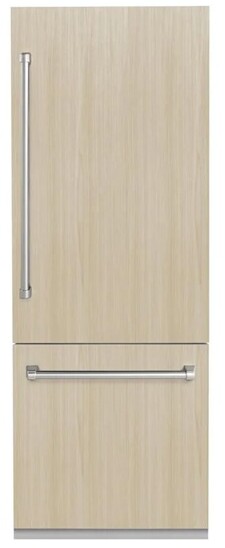 ZLINE 30 In. 16.1 Cu. Ft. Panel Ready Built-In Bottom Freezer Refrigerator With Water Dispenser And Ice Maker With Graphite Gray Interior (Grbiv-30) | Fridge.com