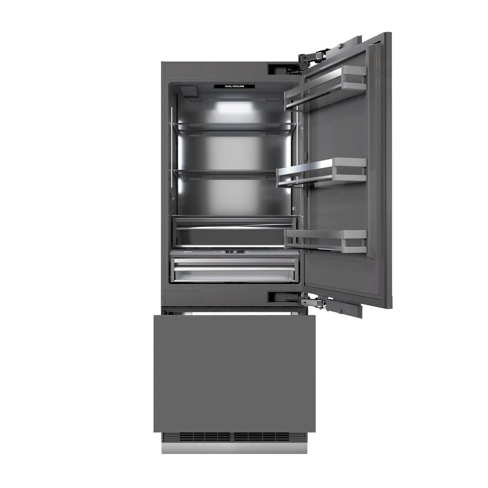 ZLINE 30 Inch 30" Built In Counter Depth Bottom Freezer Refrigerator GRBIV30 | Fridge.com