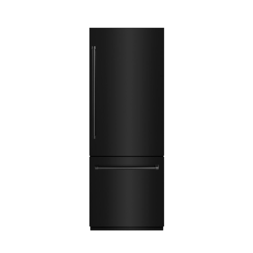 ZLINE 30 Inch Built In Counter Depth Bottom Freezer Refrigerator GRBIVBS30 - View 3 | Fridge.com