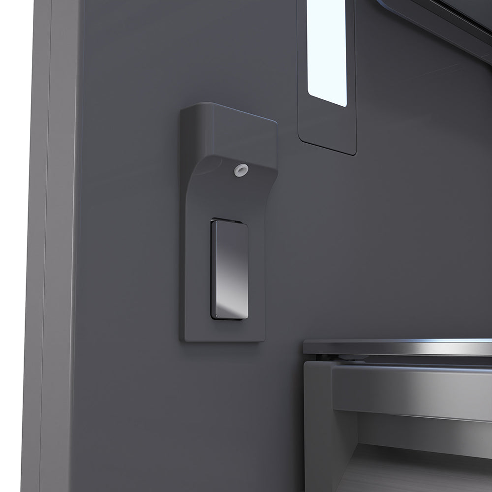 ZLINE Autograph 30 in. Built-In Refrigerator W/ Gray Interior And Polished Gold Helix Handles - View 6 | Fridge.com