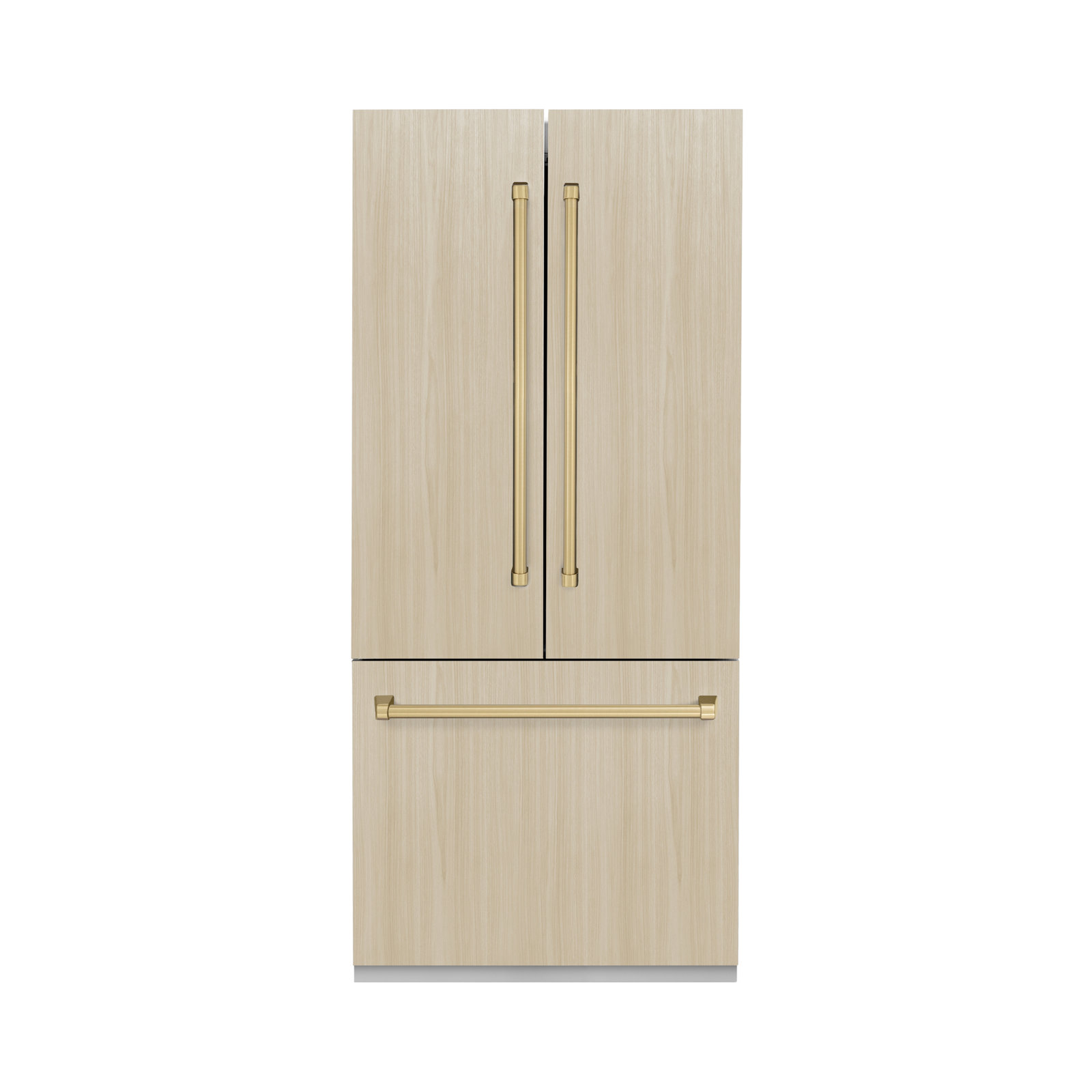 ZLINE Autograph Edition 36 in. 19.6 cu. ft. Panel Ready French Door Built-In Bottom Freezer Refrigerator with Water Dispenser and Ice Maker with Graph — FIN-0017409 | Fridge.com