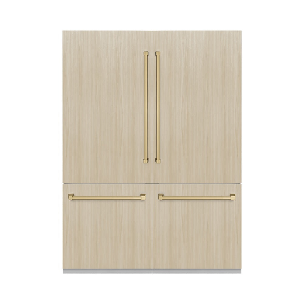 ZLINE 60 Inch Autograph 60" Built In Counter Depth French Door Refrigerator GRBIVZ60CB - View 4 | Fridge.com
