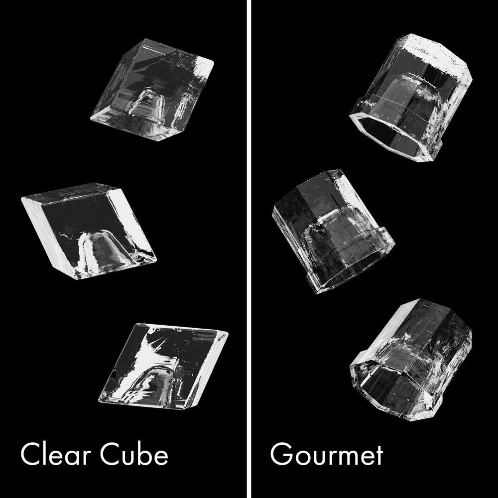 ZLINE 15 In. Touchstone Clear Cube Ice Maker With Drain Pump And Hand Hammered Copper Door | Fridge.com