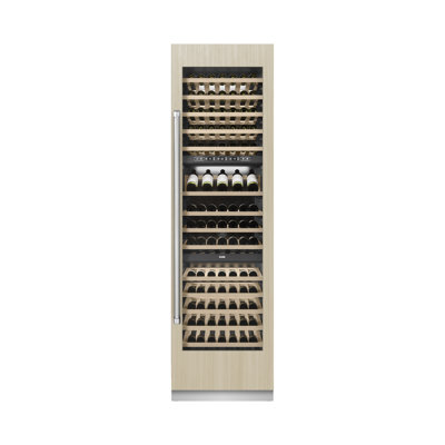 ZLINE 24 in. 12.4 cu. ft. Triple Zone 100 Bottle Column Wine Cooler Accents | Fridge.com