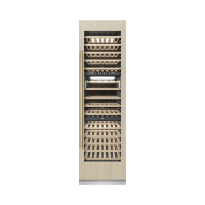 Autograph 24 in. 12.4 cu. ft. Triple Zone 100 Bottle Panel Ready Column Wine Cooler with Accents — ZLINE, model RBCWVZ-24-CB