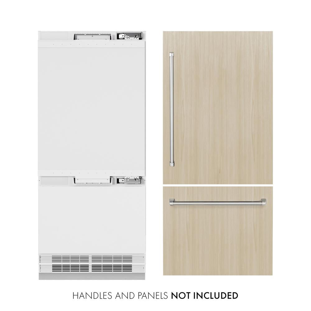 ZLINE 36 Inch 36" Built In Counter Depth Bottom Freezer Refrigerator RBIT36 | Fridge.com