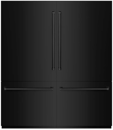 ZLINE 72 in. 39.6 cu. ft. French Door Built-In Bottom Freezer Refrigerator with Water Dispensers and Ice Makers | Fridge.com