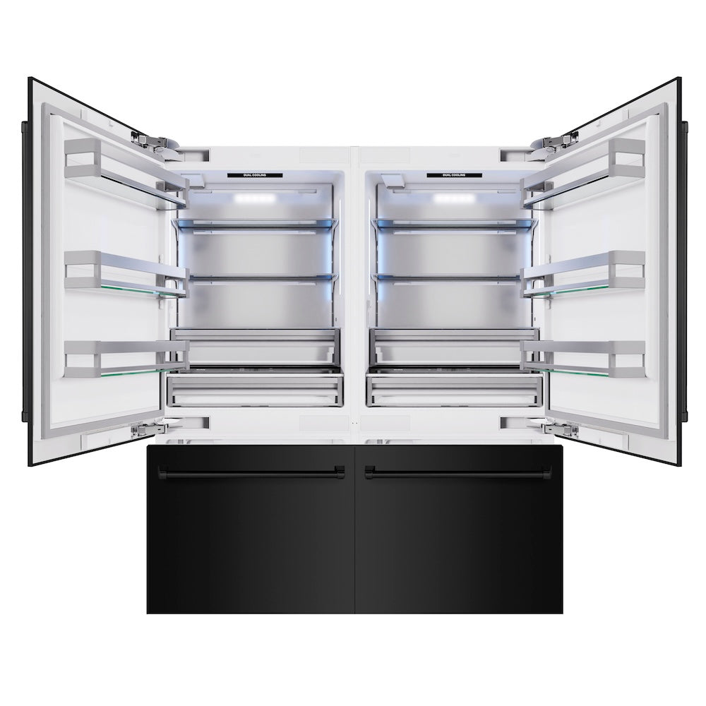 ZLINE 72 Inch 72" Built In Counter Depth French Door Refrigerator RBITBS72 - View 4 | Fridge.com