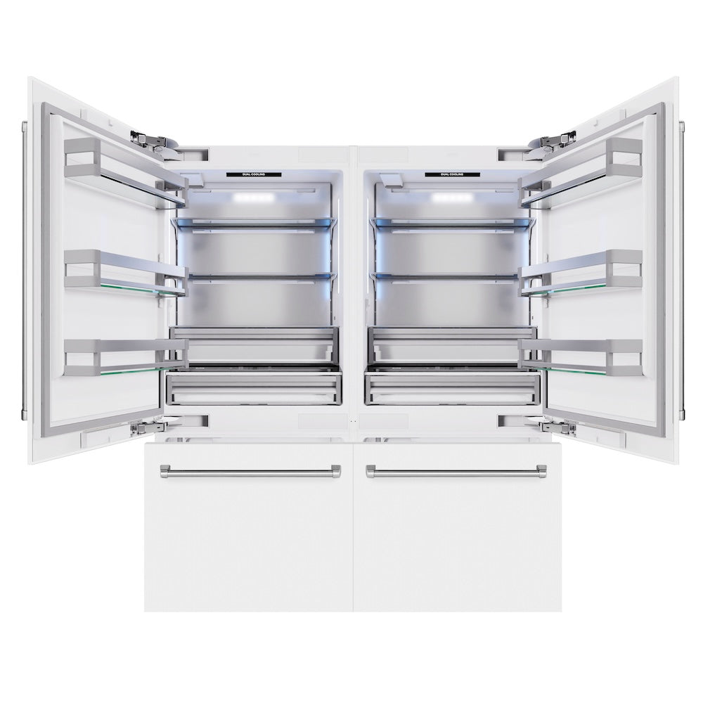 ZLINE 72 Inch Built In Counter Depth French Door Refrigerator RBITWM72 - View 3 | Fridge.com