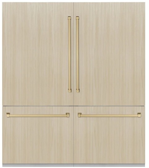 ZLINE Autograph Edition 72 in. 39.6 cu. ft. Panel Ready French Door Built-In Bottom Freezer Refrigerator with Water Dispensers and Ice Makers and Acce | Fridge.com