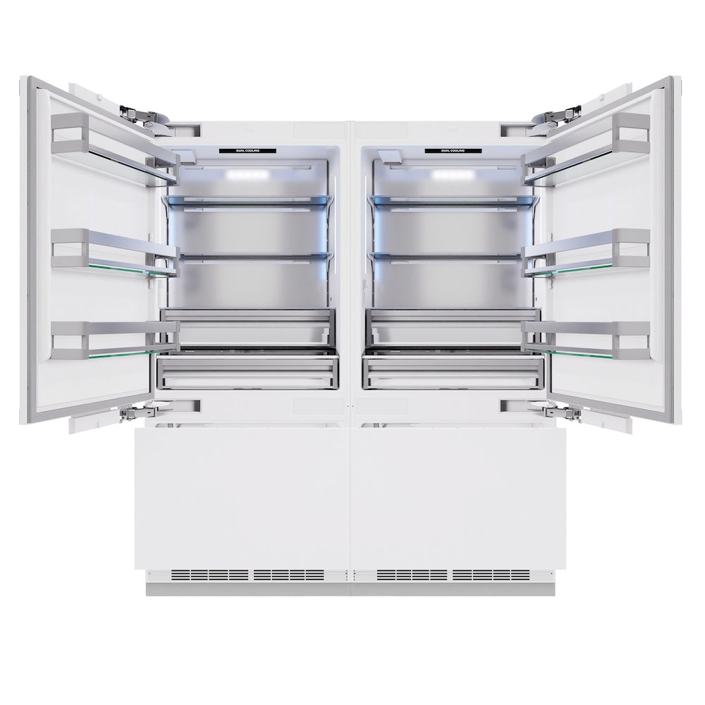 ZLINE 72 Inch Autograph 72" Built In Counter Depth French Door Refrigerator RBITZ72G - View 6 | Fridge.com