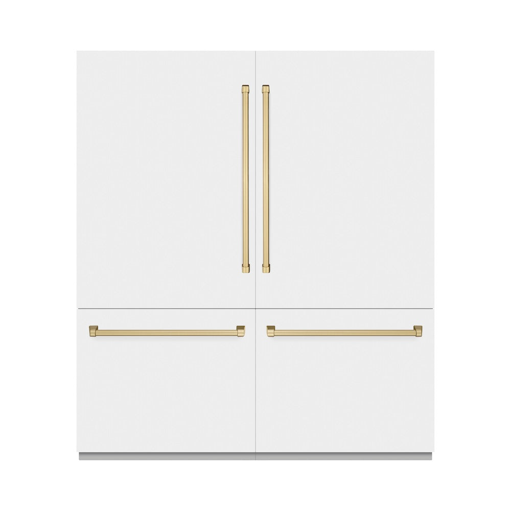 ZLINE 72 Inch autograph 72" Built In Counter Depth French Door Refrigerator RBITZWM72CB | Fridge.com