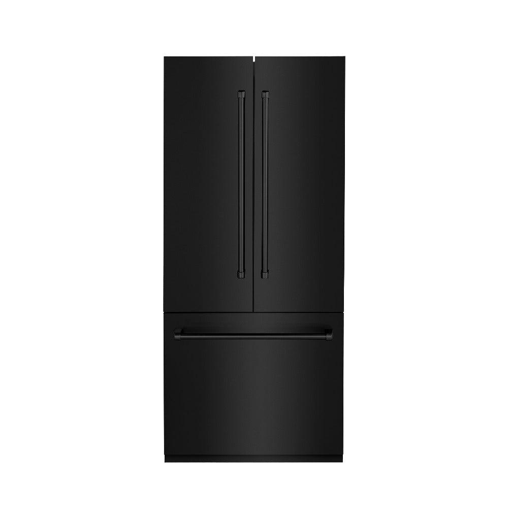 ZLINE 36 Inch Built In Counter Depth French Door Refrigerator RBIVBS36 - View 4 | Fridge.com