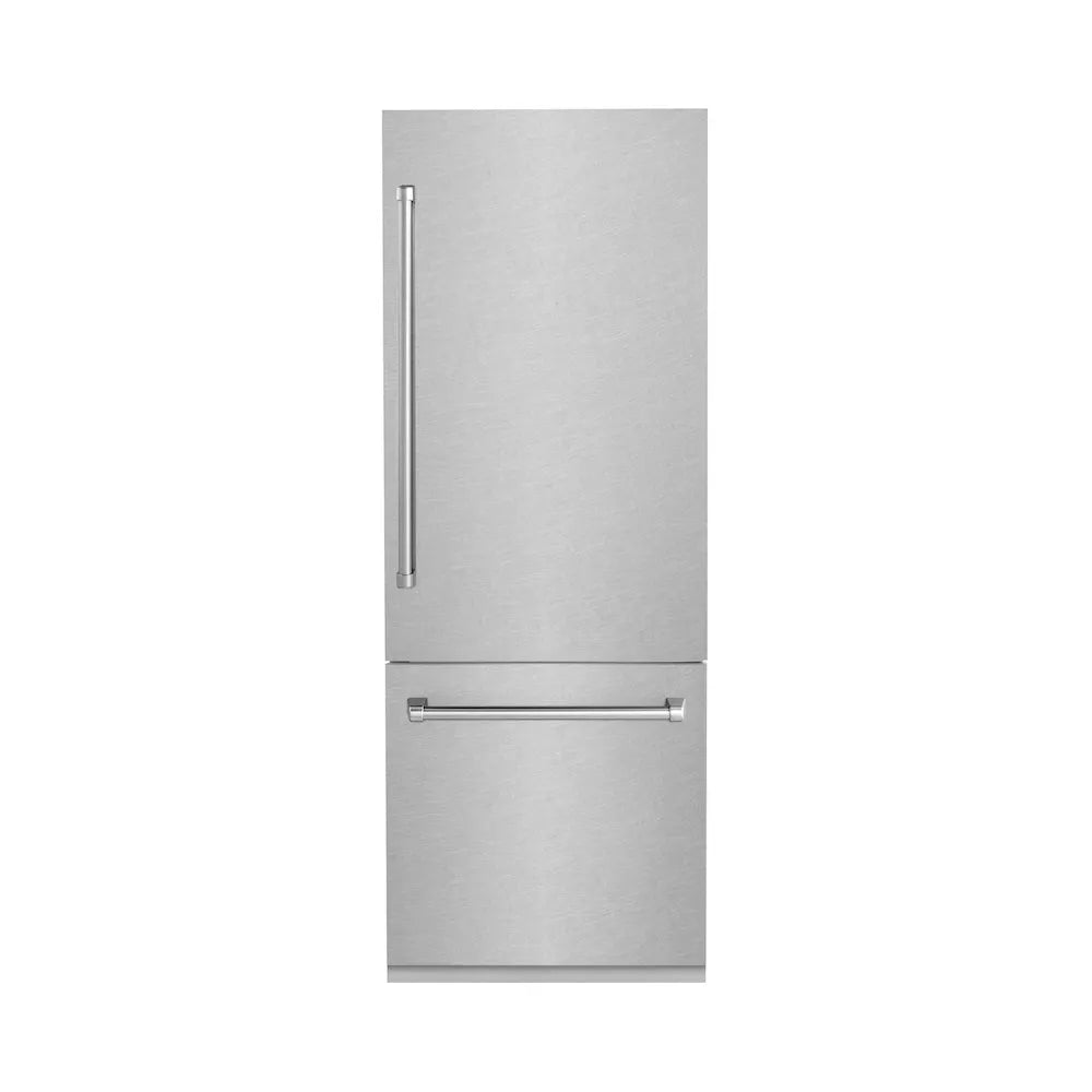 ZLINE 30 Inch 30" Built In Counter Depth Bottom Freezer Refrigerator RBIVSN30 | Fridge.com