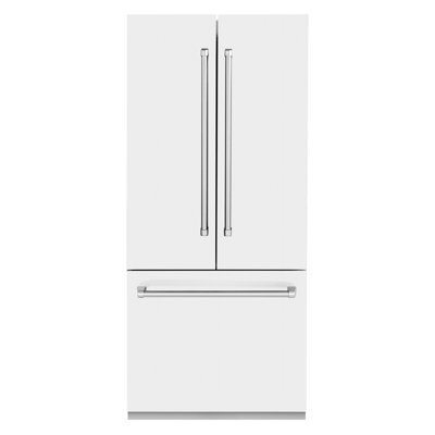 ZLINE 36 in. Panel Ready French Door Built-In Refrigerator w/ Water Dispenser and Ice Maker | Fridge.com