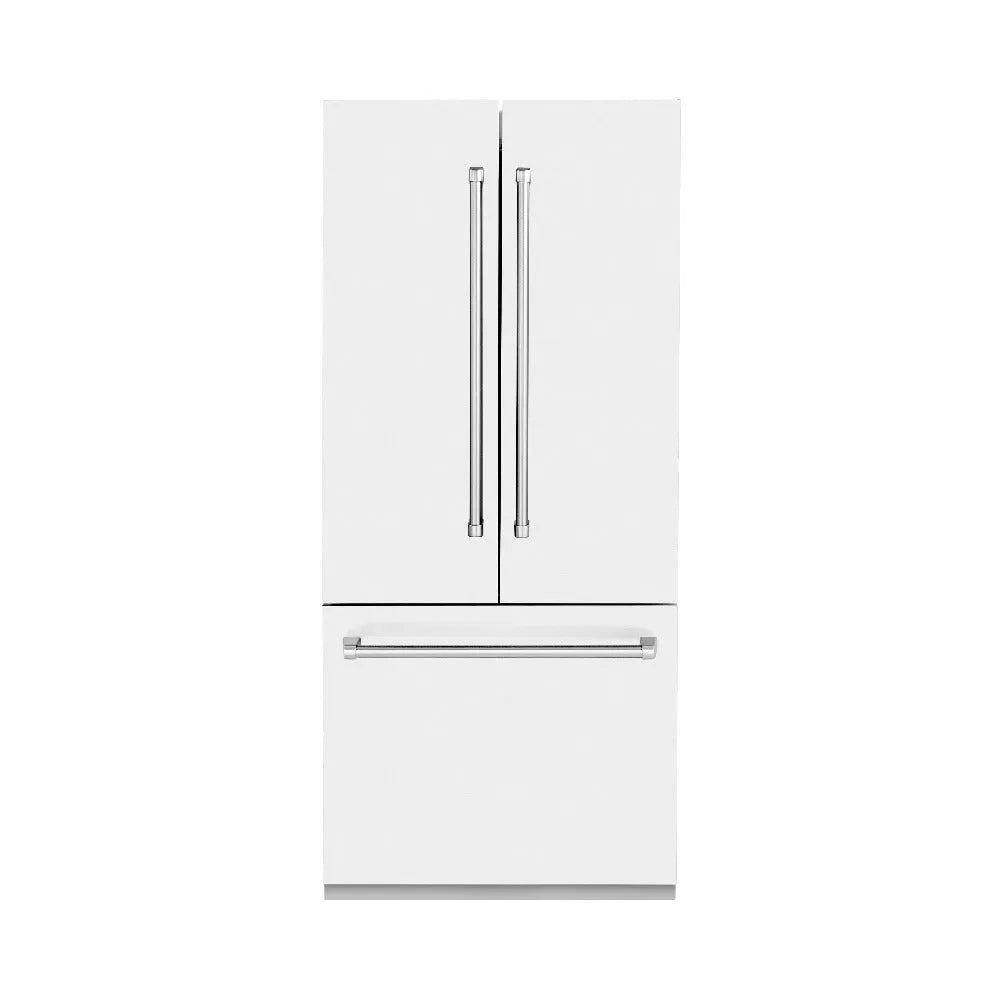 ZLINE 36 in. Panel Ready French Door Built-In Refrigerator W/ Water Dispenser And Ice Maker - View 2 | Fridge.com