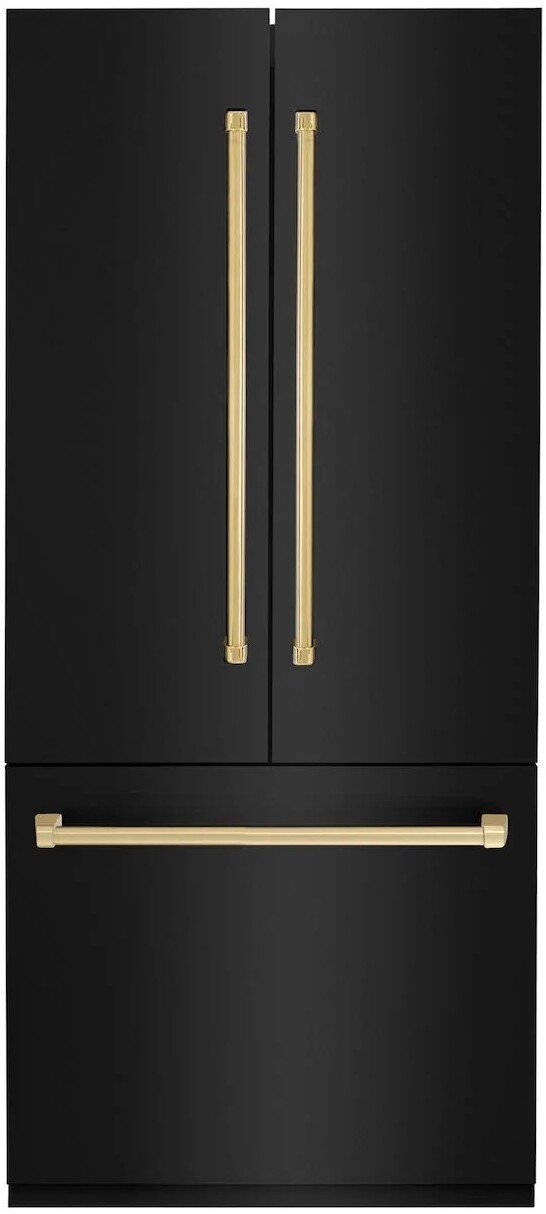 ZLINE 36 Inch autograph 36" Built In Counter Depth French Door Refrigerator RBIVZBS36G | Fridge.com