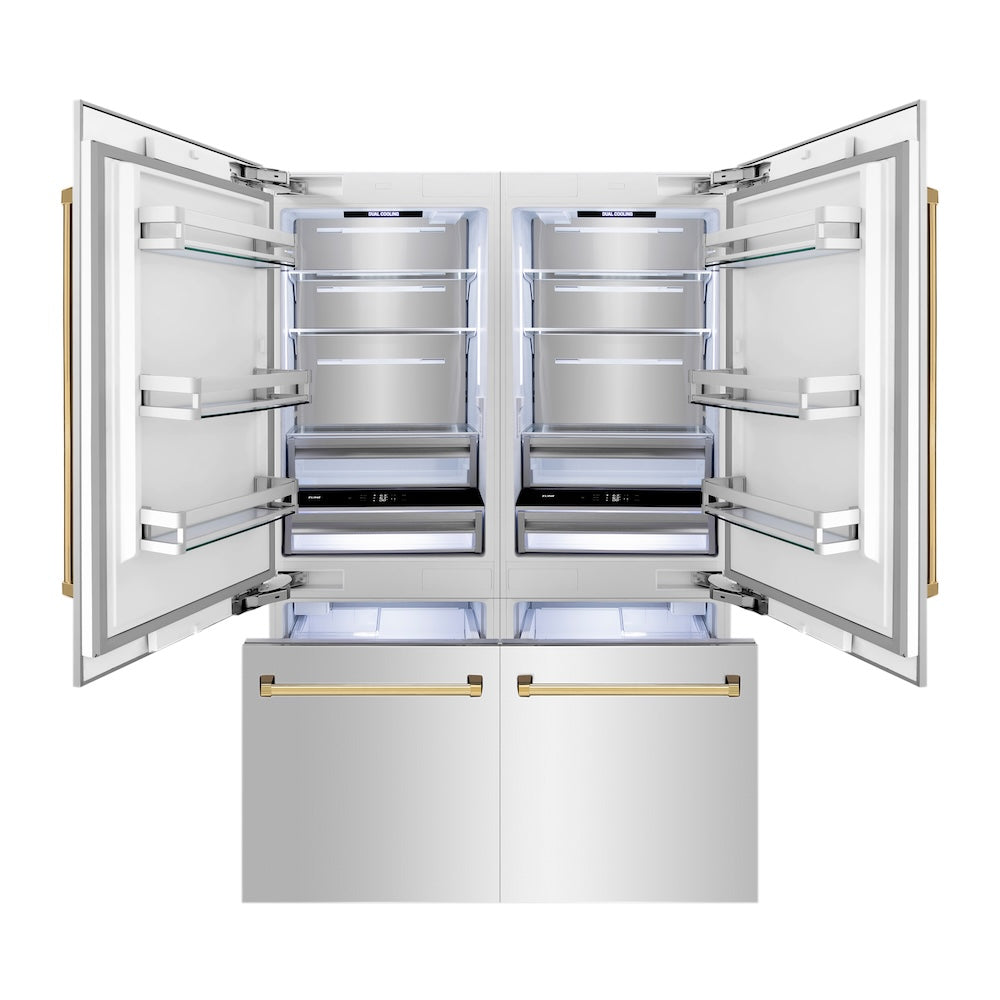 ZLINE 60 Inch Built In French Door Refrigerator RBIVZ30460G - View 5 | Fridge.com