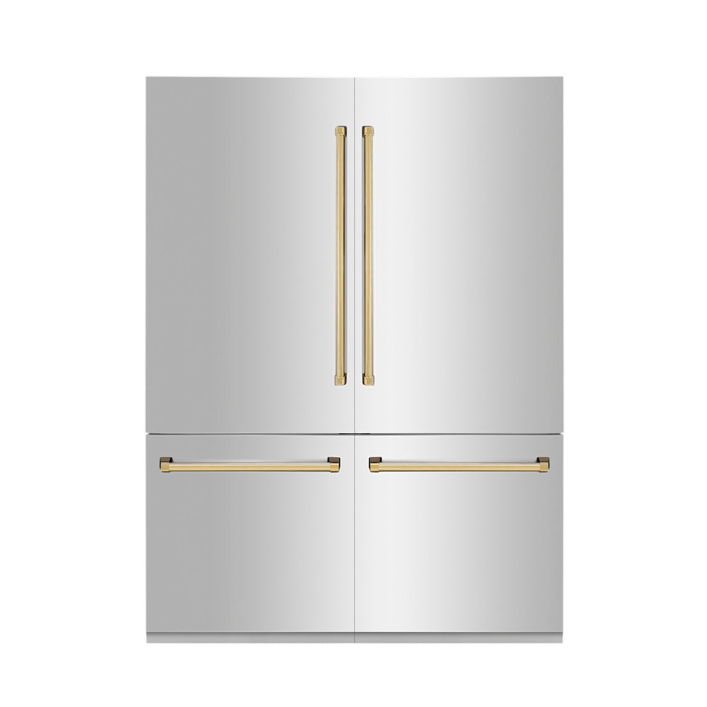 ZLINE 60 Inch Built In French Door Refrigerator RBIVZ30460G - View 6 | Fridge.com