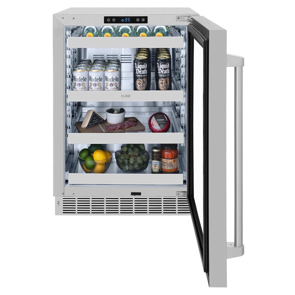 ZLINE 24" Built In Undercounter Beverage Center RBSOGS24 - View 4 | Fridge.com