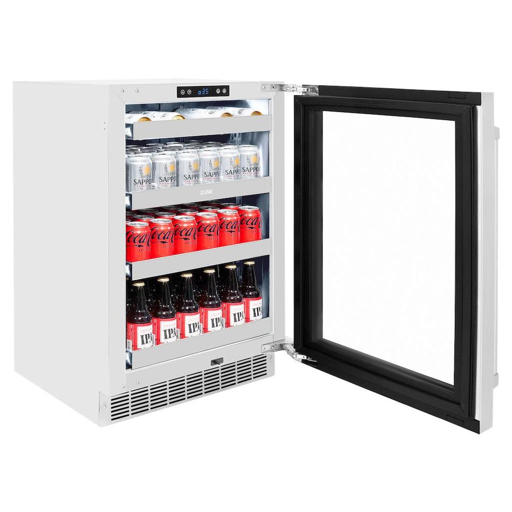 ZLINE 24" Built In Undercounter Beverage Center RBSOGS24 - View 6 | Fridge.com