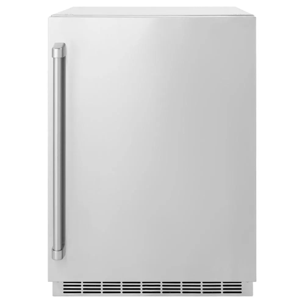 ZLINE Autograph Edition 24 in. Touchstone 151 Can Beverage Fridge With Solid Stainless Steel Door - View 2 | Fridge.com