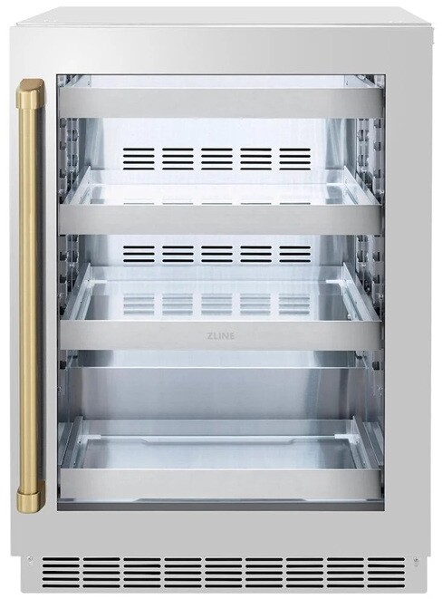 ZLINE autograph 24" Built In Undercounter Beverage Center RBSOZGS24CB | Fridge.com
