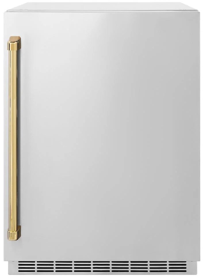 ZLINE Autograph Edition 24 in. Touchstone 151 Can Beverage Fridge with Solid Stainless Steel Door | Fridge.com