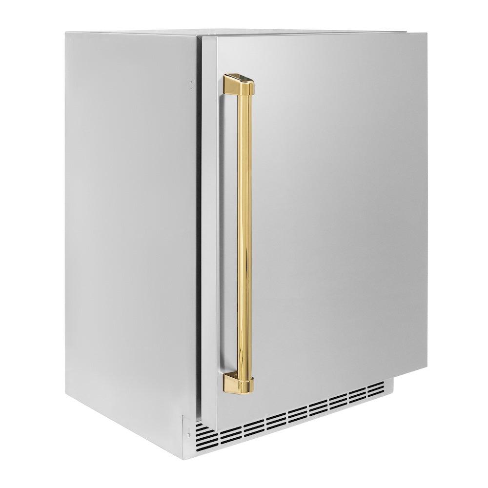 ZLINE Autograph 24" Built In Undercounter Beverage Center RBSOZST24G - View 5 | Fridge.com