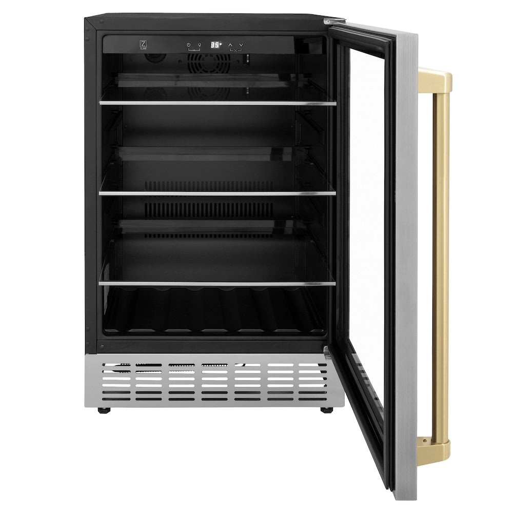 ZLINE Autograph 23" Built In Undercounter Beverage Center RBVZUS24CB - View 3 | Fridge.com