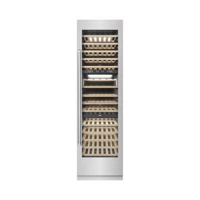 ZLINE 24 in. 12.4 cu. ft. Triple Zone 100 Bottle Column Wine Cooler Accents | Fridge.com