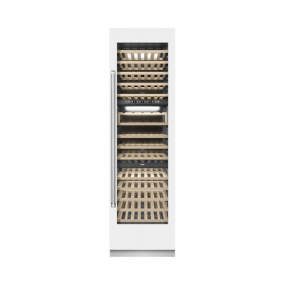 ZLINE Autograph 24 in. 12.4 cu. ft. Triple Zone 100 Bottle Column Wine Cooler and Accents | Fridge.com