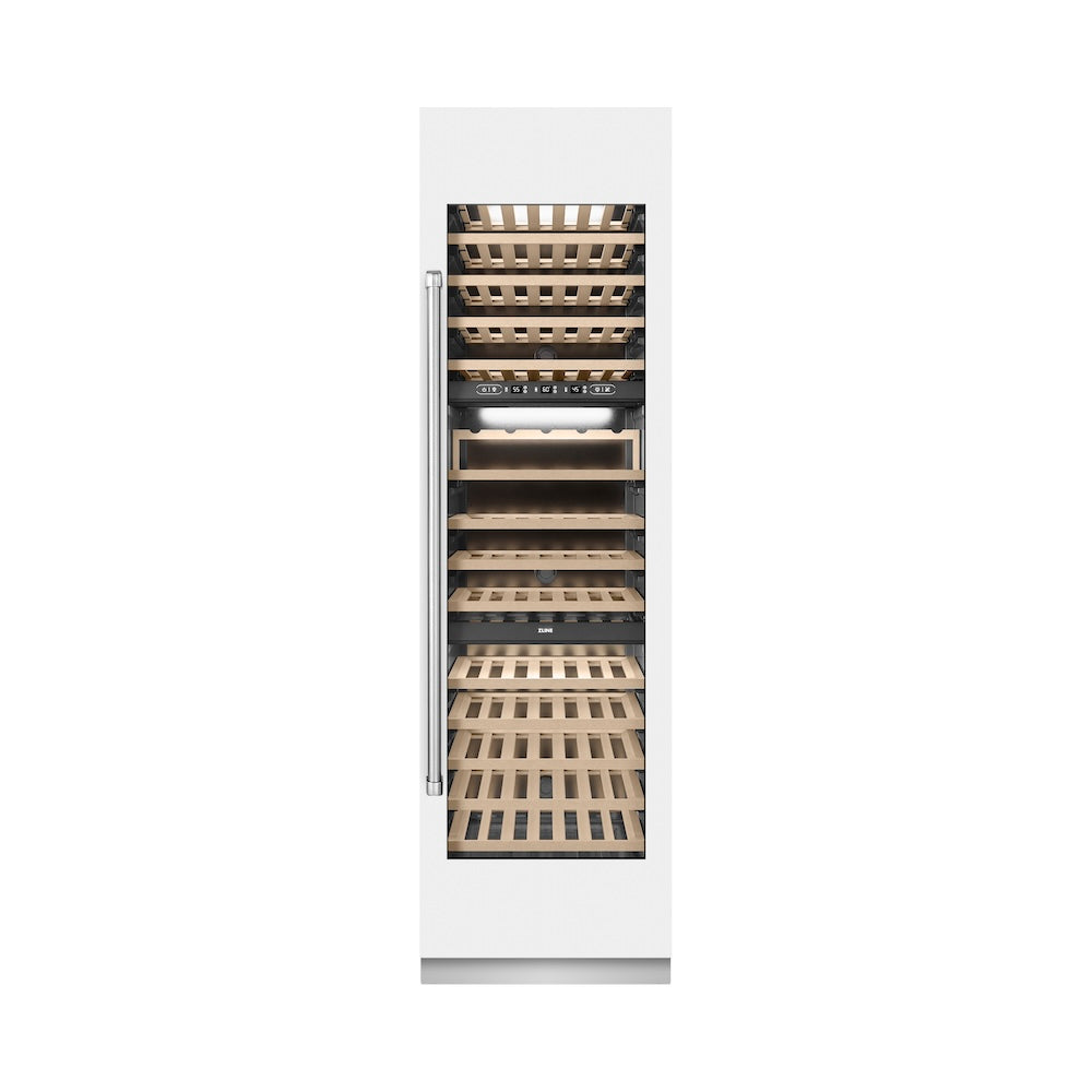 ZLINE Autograph 24 in. 12.4 cu. ft. Triple Zone 100 Bottle Column Wine Cooler And Accents - View 2 | Fridge.com