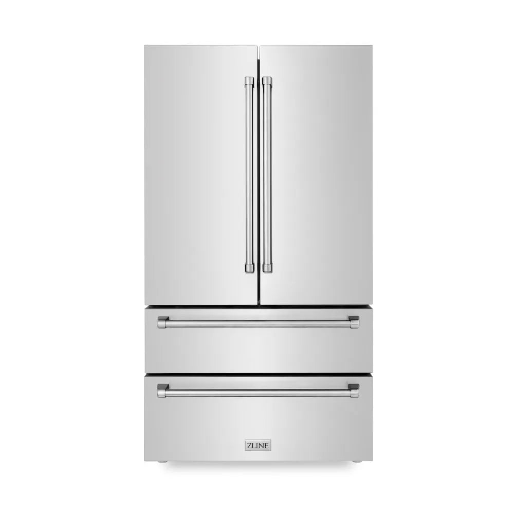 ZLINE 36 Inch Counter Depth French Door Refrigerator RFM36 - View 2 | Fridge.com