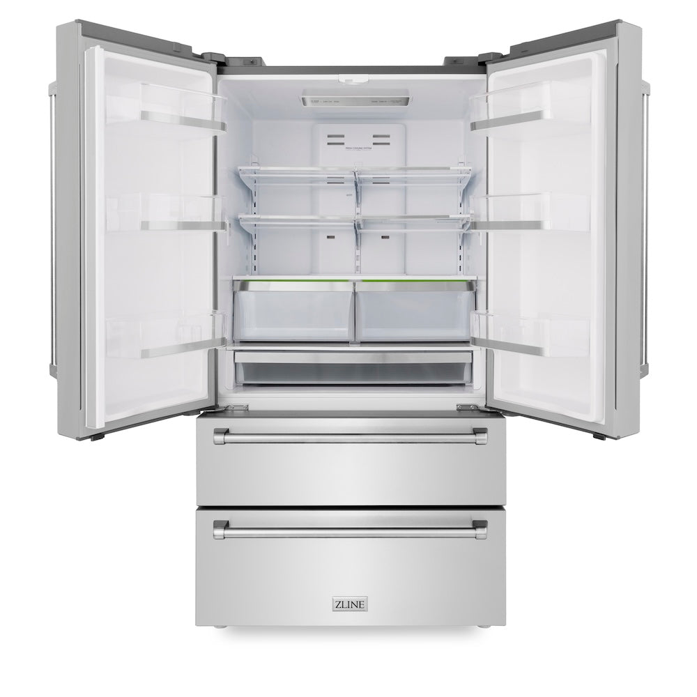 ZLINE 36 Inch Counter Depth French Door Refrigerator RFM36 - View 5 | Fridge.com