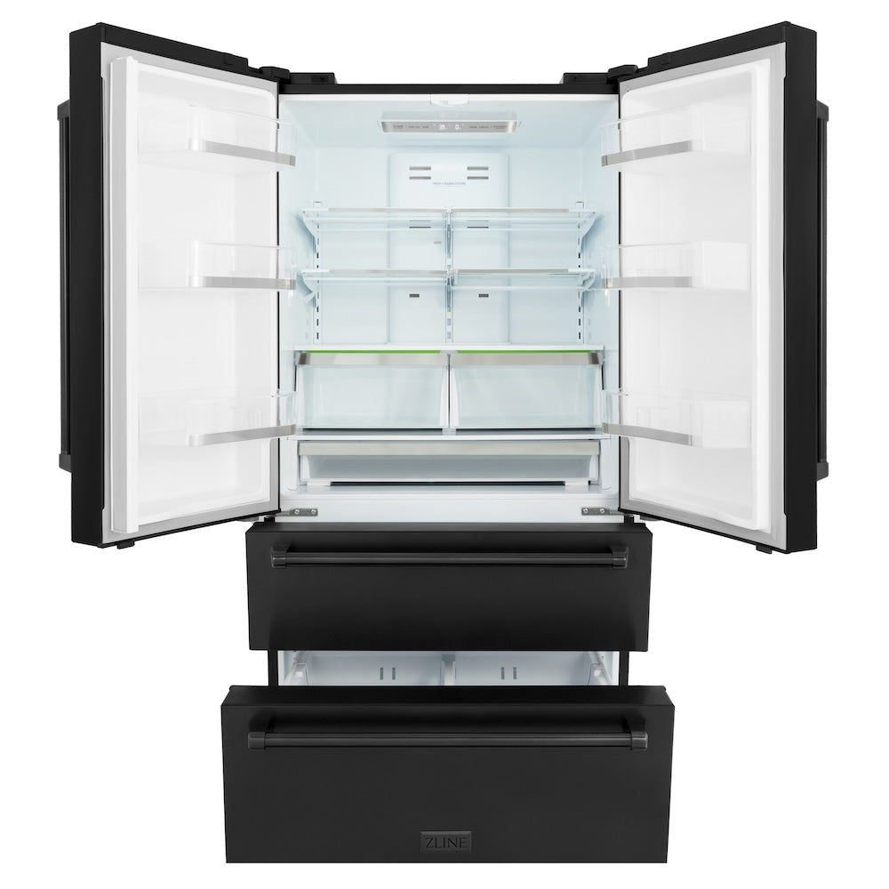 ZLINE 36 Inch 36" Counter Depth French Door Refrigerator RFM36BS | Fridge.com