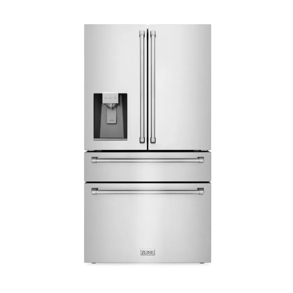 ZLINE 36 Inch 36" Counter Depth French Door Refrigerator RFMW36 - View 2 | Fridge.com