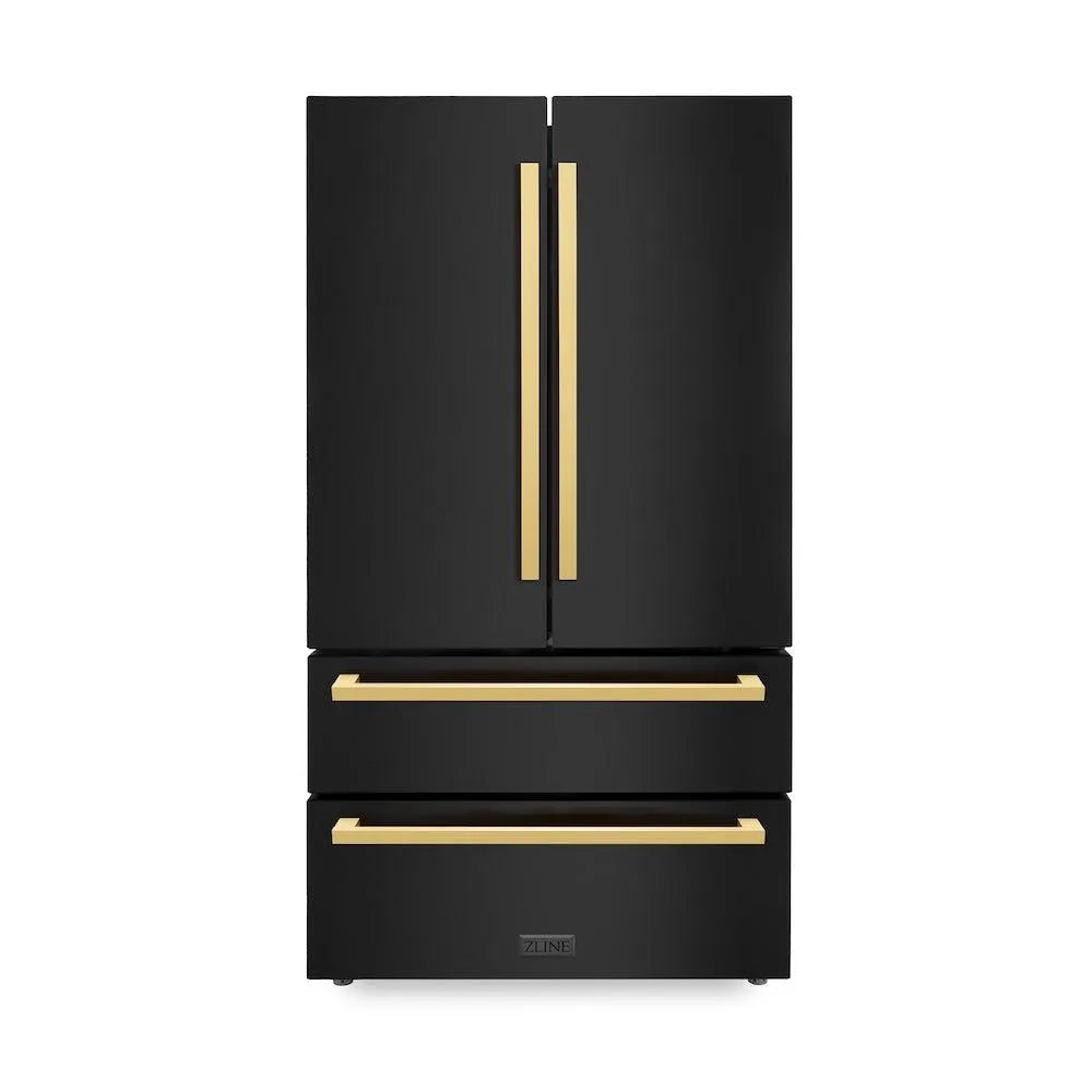 ZLINE 36 Inch autograph 36" Counter Depth French Door Refrigerator RFMZ36BSFG | Fridge.com