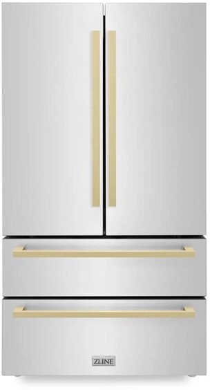 ZLINE 36 Inch autograph 36" Counter Depth French Door Refrigerator RFMZ36FCB | Fridge.com